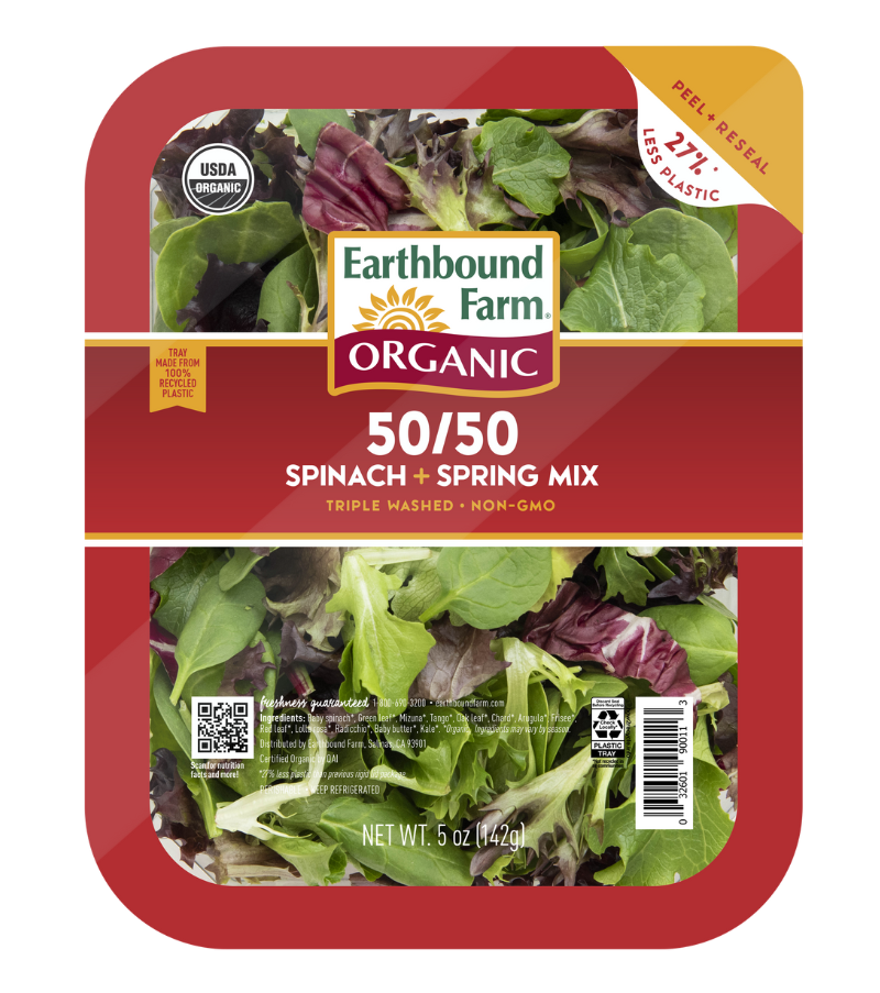 Organic 50/50 Spinach & Spring Mix